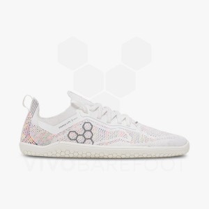 Zapatillas Running Carretera Vivobarefoot Primus Lite Knit Mujer Blancas | AR226UK